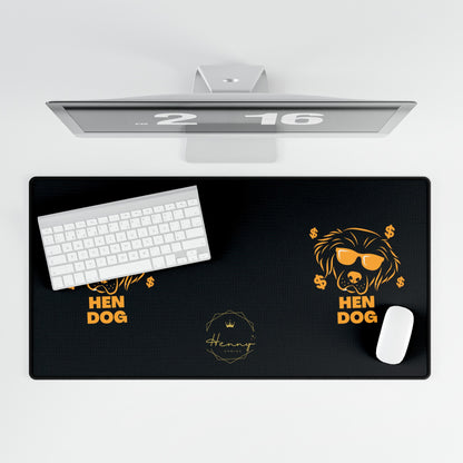 Hen Dog Desk Mat